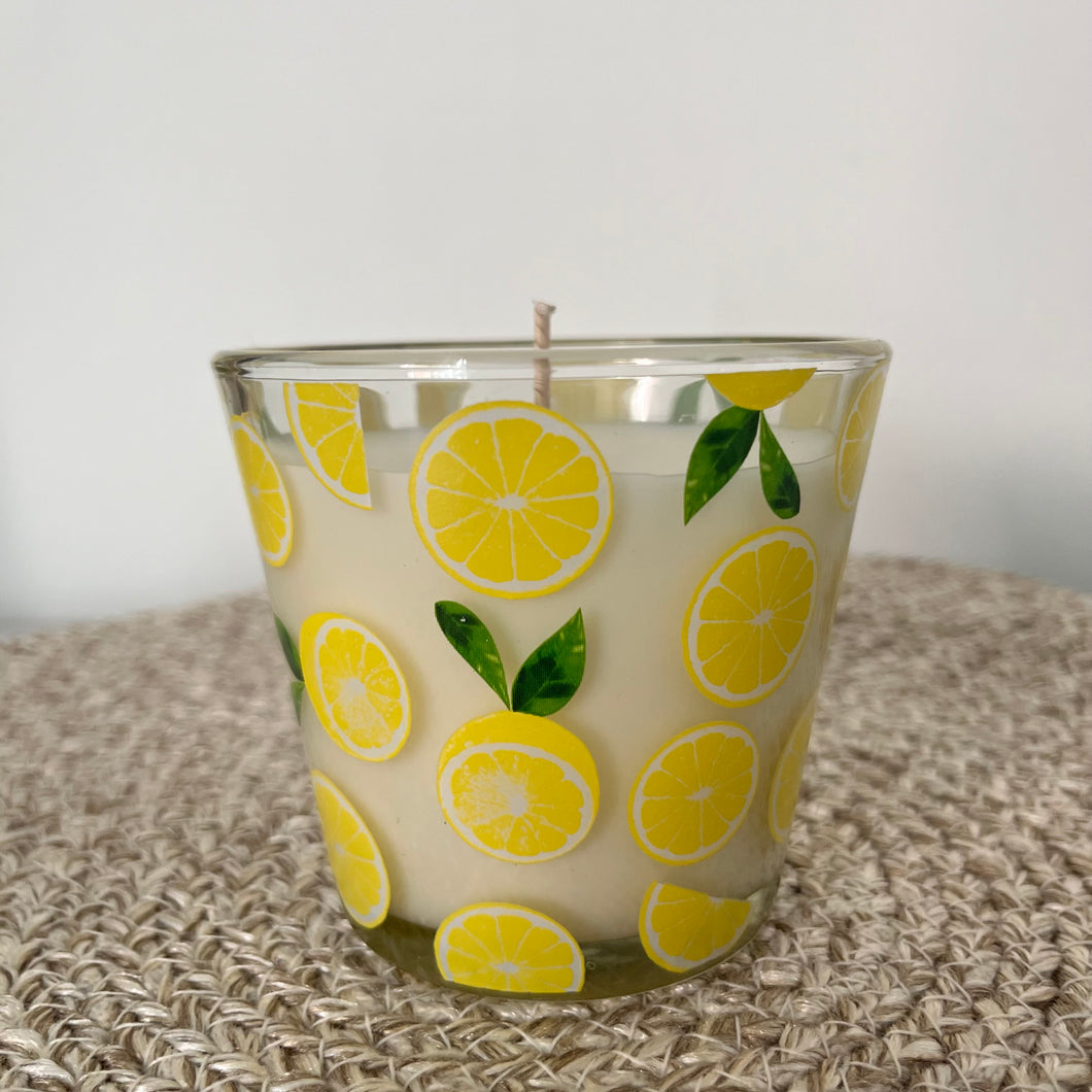 Limited edition lemon candle