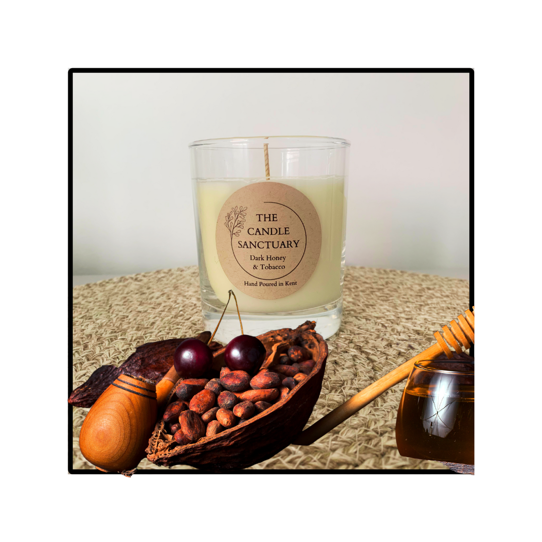 Dark Honey & Tobacco scented candle – The Candle Sanctuary