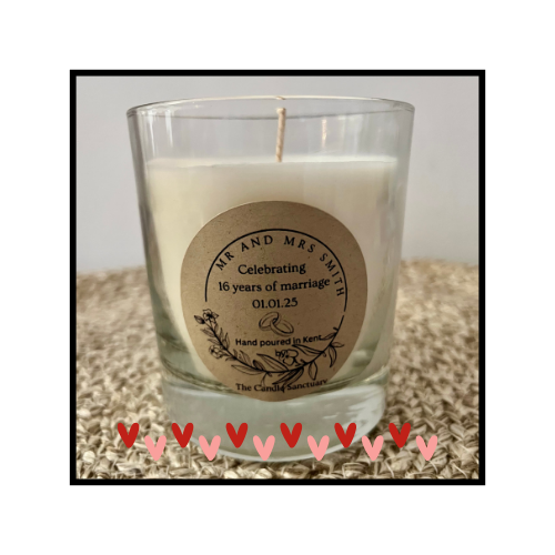 Personalised candle