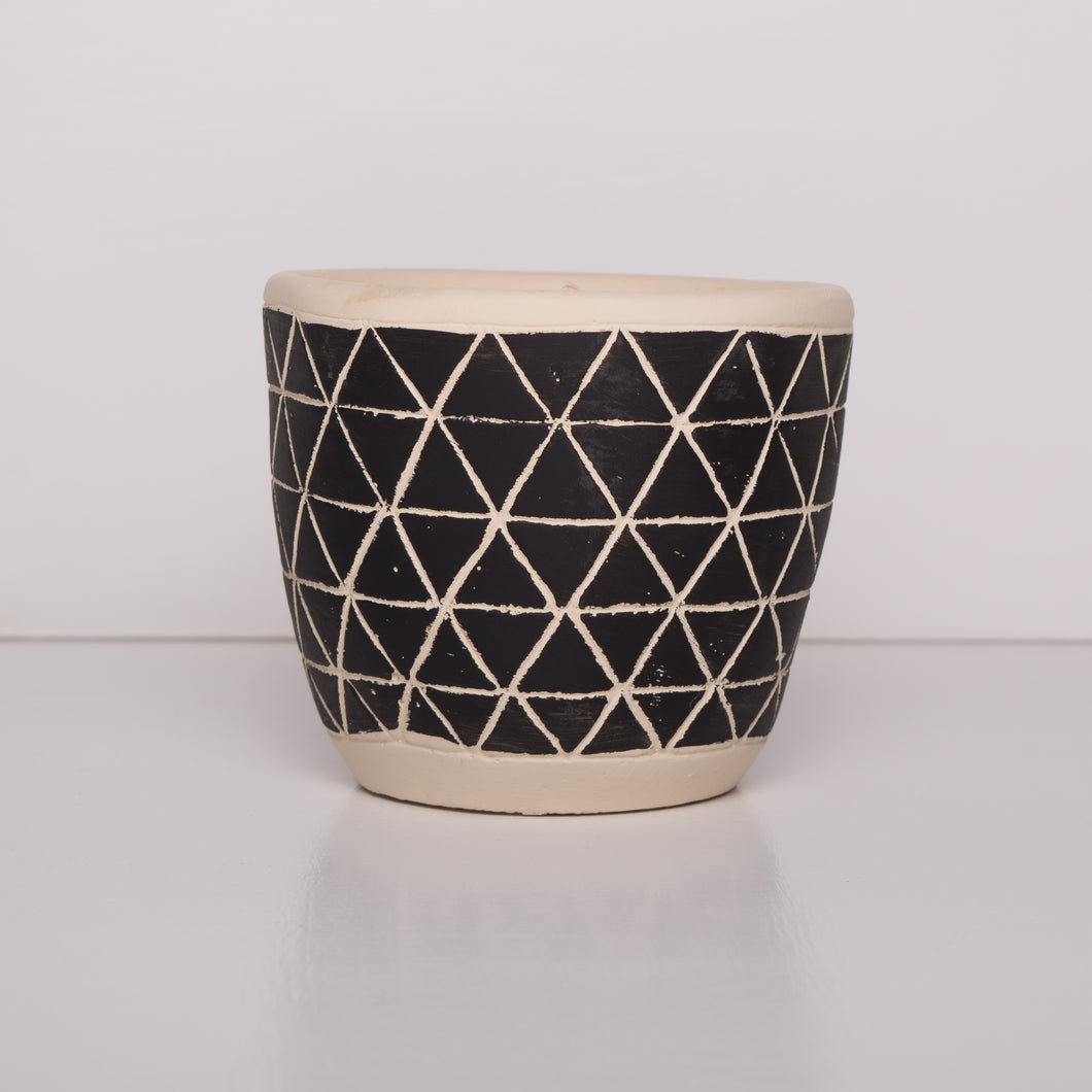 Scandi Boho cement candle