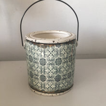 Load image into Gallery viewer, Large Green patterned candle lantern
