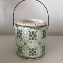 Load image into Gallery viewer, Large Green patterned candle lantern
