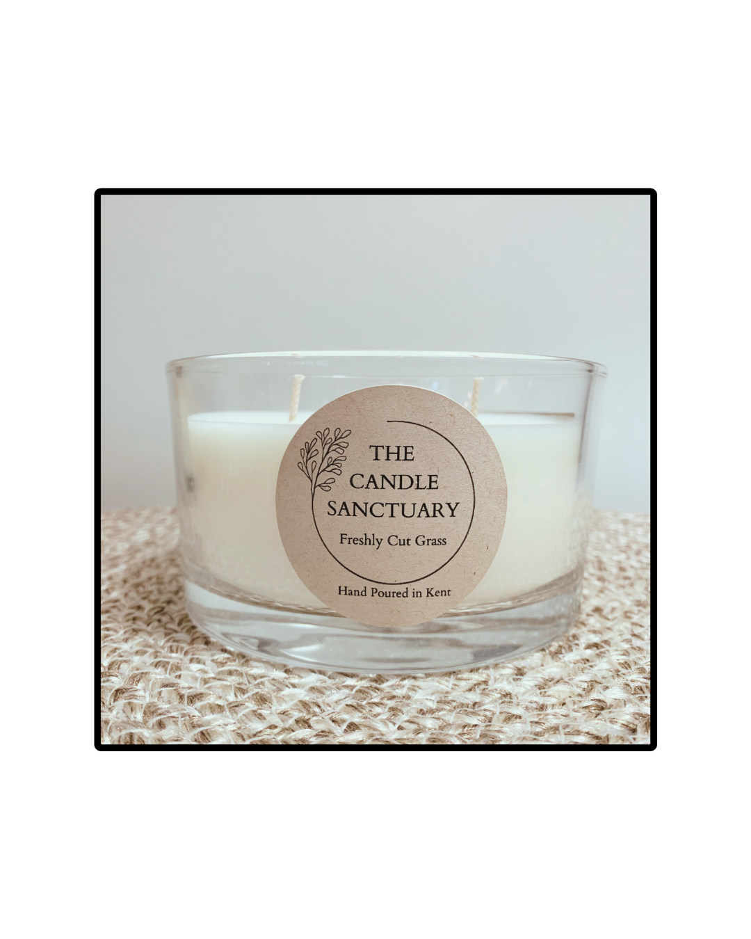 Fresh Cut Grass Soy Candle – Hand Poured In Mason Jar, 16 Oz, Ships Free